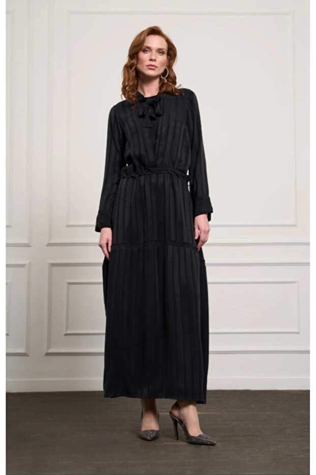 Striped Cupro Dress