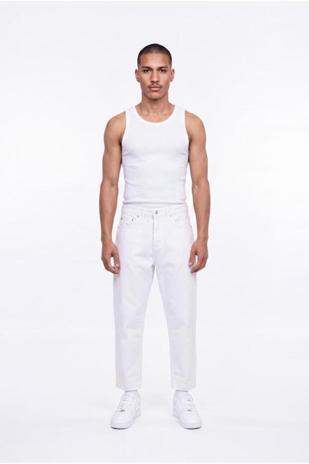 Men's Boyfriend Jean Trousers White