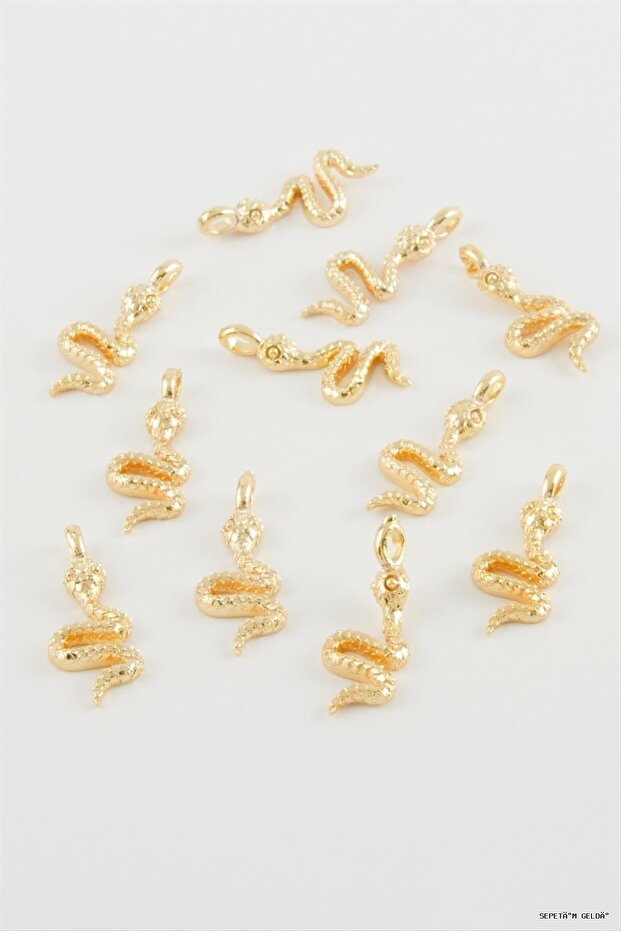 Spt-Gld Snake Pendant Horse 1 (170400) Piece Yellow