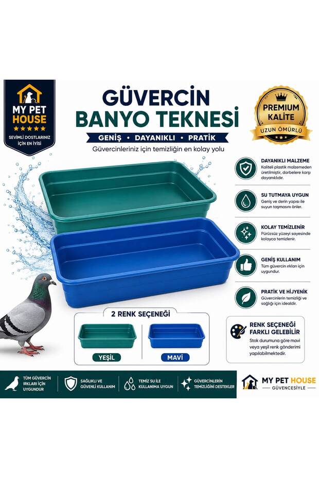 Güvercin banyo teknesi