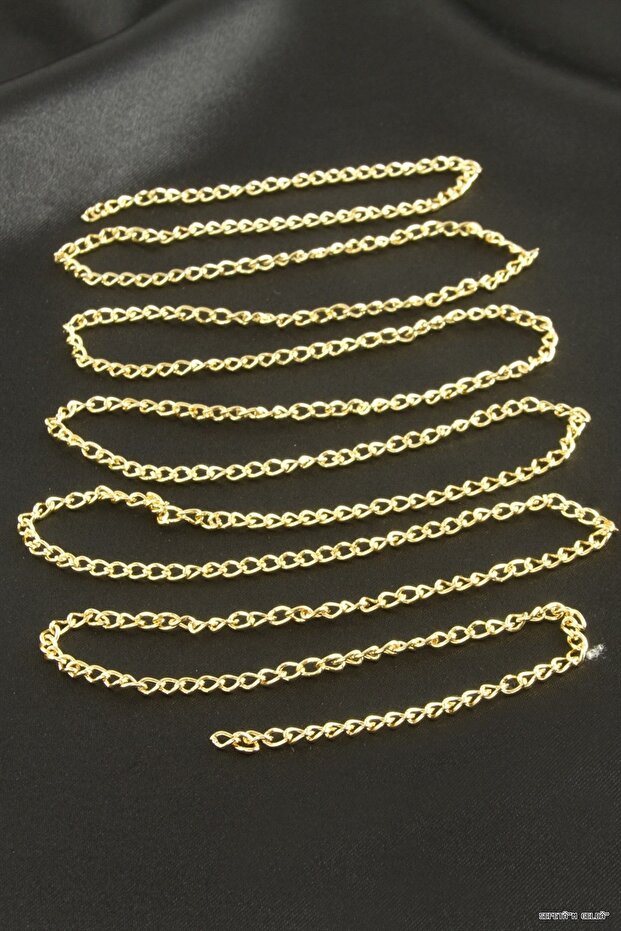 Spt-Gld 3 mm Flat Chain 1 (124934) Meter Yellow