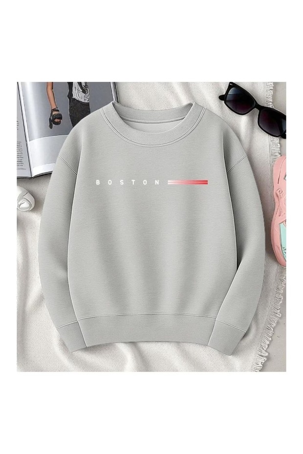 Printed Crewneck Sweatshirt