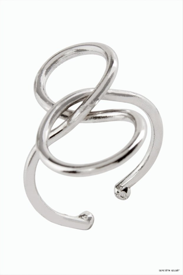 Spt-Gld Infinity Joint Ring (234312), Silver Color.