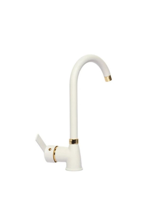 White Gold Kitchen Sink Faucet