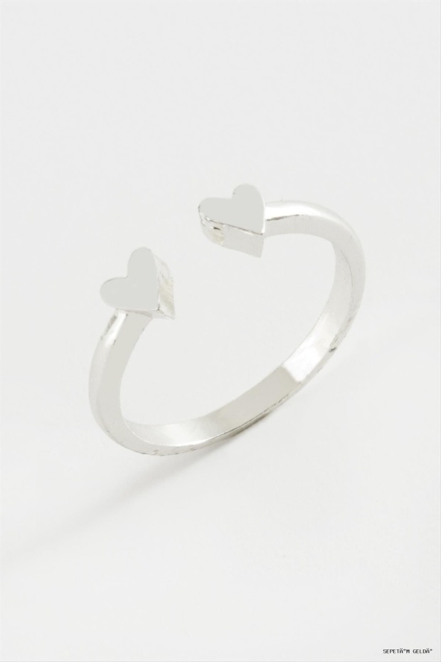 Spt-Gld Heart Joint Ring (131942) Silver Color