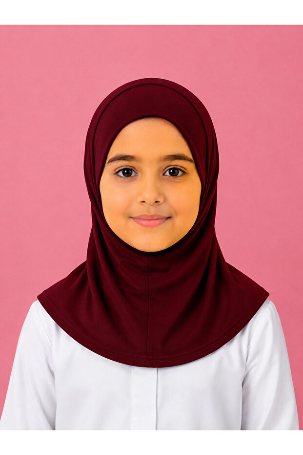 Girls Plain Cotton Hijab – Comfortable Everyday Modest Headscarf