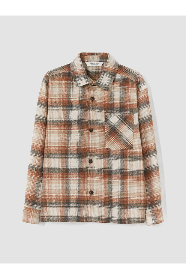 Lcw Kids Red Plaid Boys Shirt Jacket