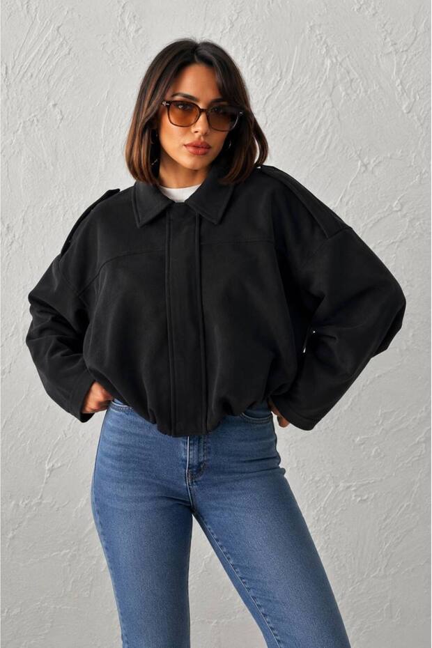 Suede Oversized Jacket