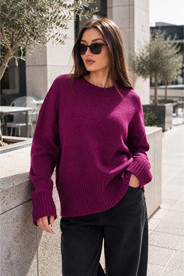 Women's Spanish Sleeve Knitwear Knitted Sweater 265029