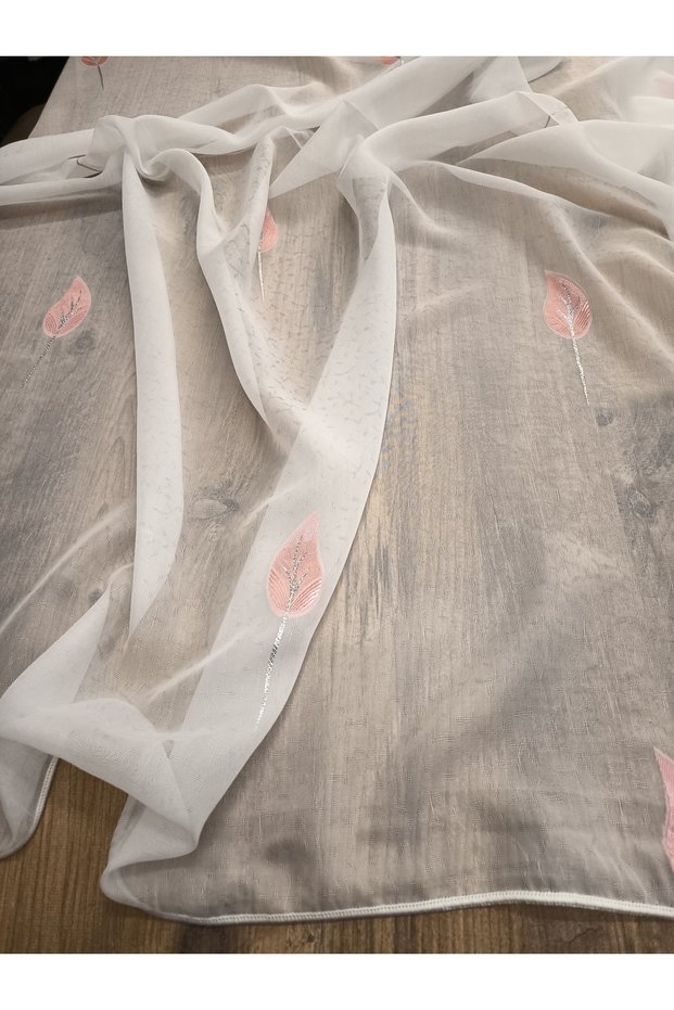Tulle Curtain Without Pleats Cornej Button Ready-Made Curtain That Can Be Sewn On, No Ironing Required Tulle