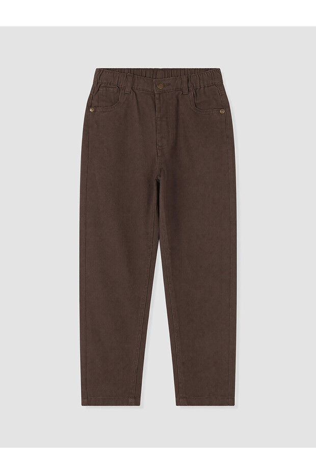 Lcw Kids Brown Boys Gabardine Trousers