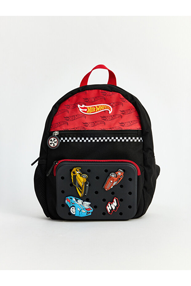 Black Printed Boy's Backpack