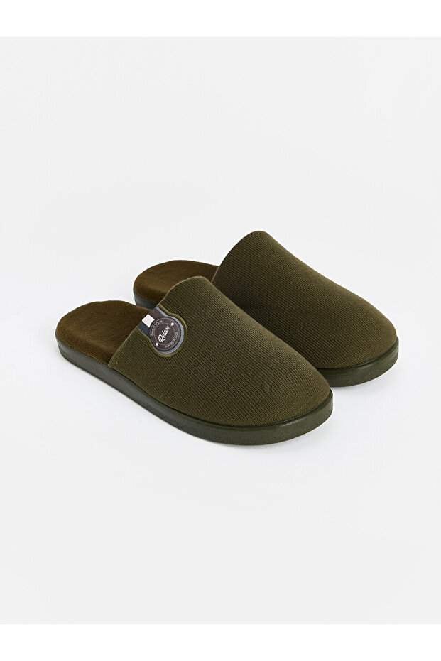 Lcw Steps Khaki Print Detailed Men's House Slippers