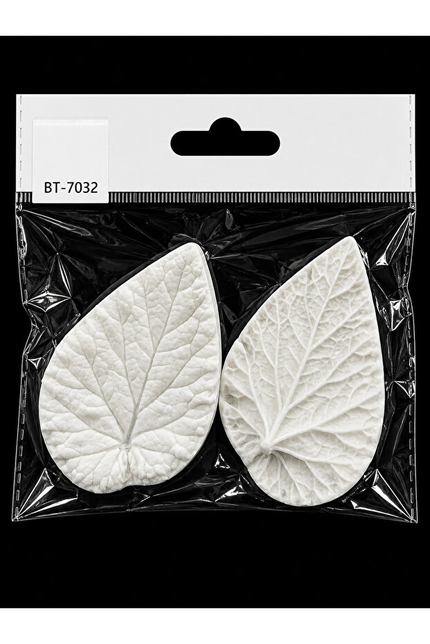 Bt-7032 Leaf Veining Silicone Mold 2 Pieces 9 X 6 cm