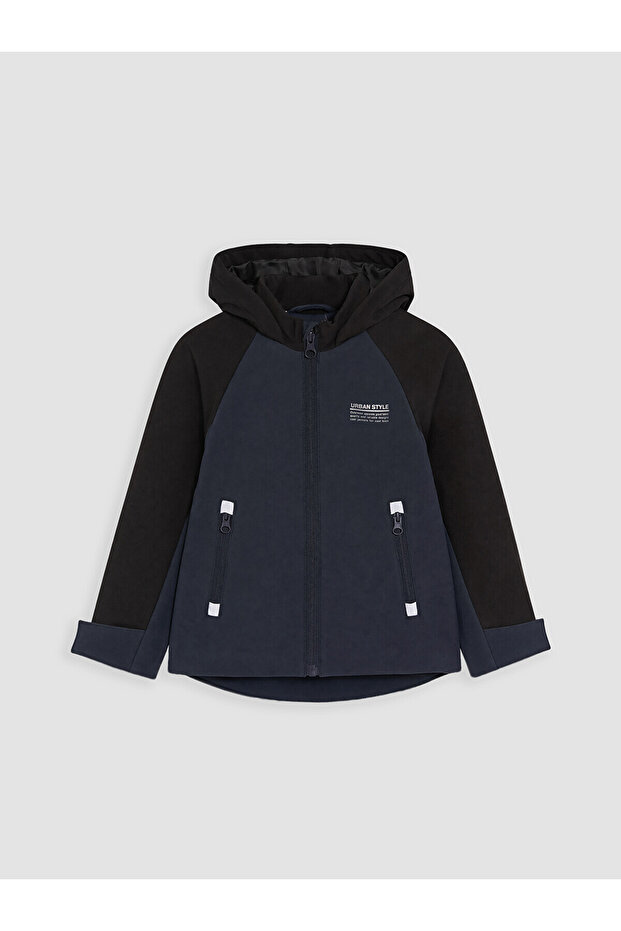 Lcw Kids Anthracite Hooded Boy's Coat