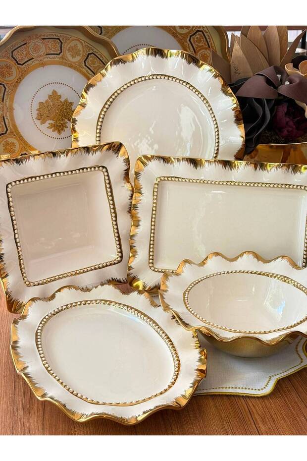 Service Presentation Set 5 Pieces Avangarde Gold