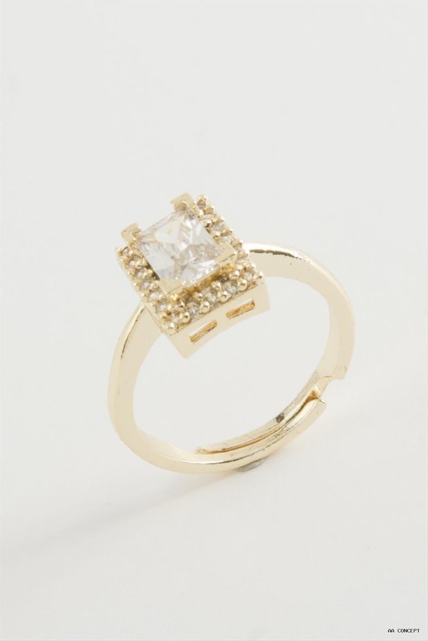 CONCEPTA Rectangular Solitaire (234103) Ring, Yellow