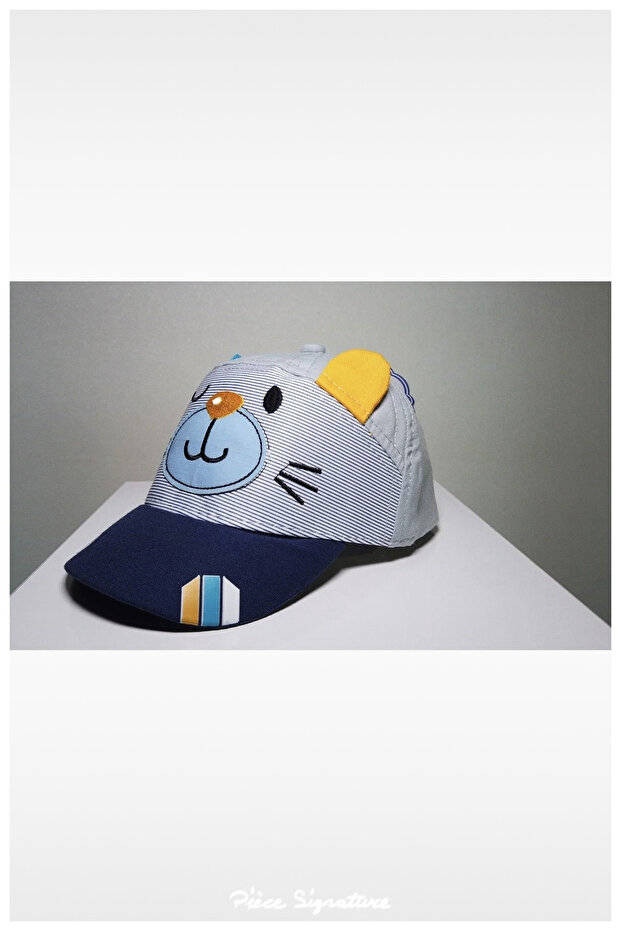 Children's Hat with Cat and Ears (1-3 Years) (Grey)