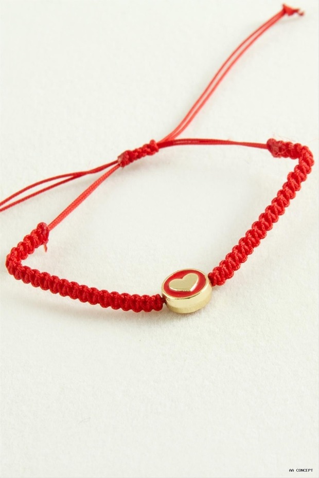 CONCEPTA Macramé Cord (162703) Bracelet, Red