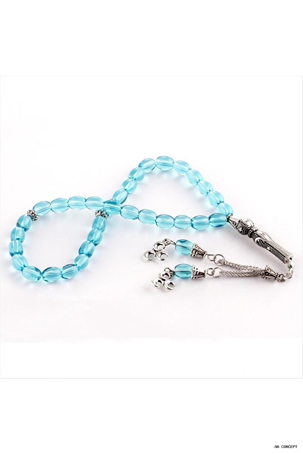 Aconcept 7 mm Glass Stone Prayer Beads (191133) Blue