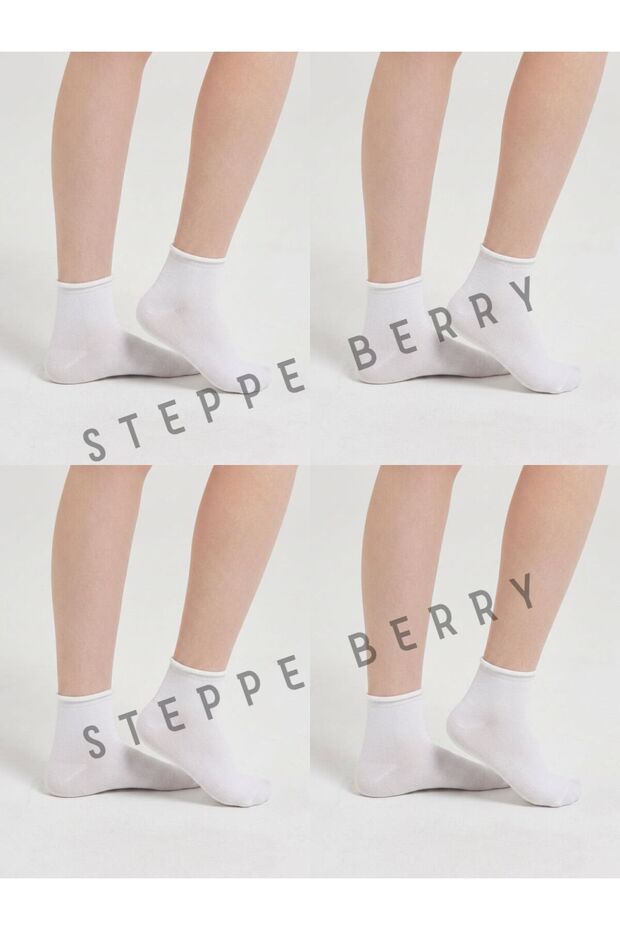 4-Piece New Season Women's Stitch-Free Socks / Candy Socks