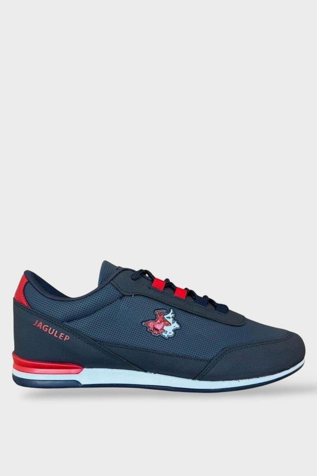 Men's Leather Sports Shoes Dark Blue