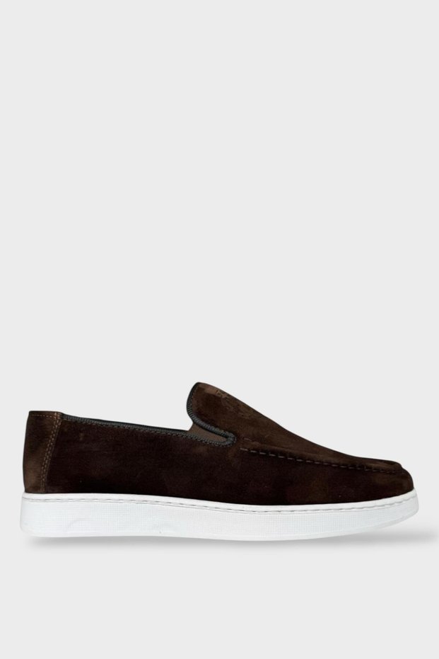 Men's Nubuck Genuine Leather Shoes Brown