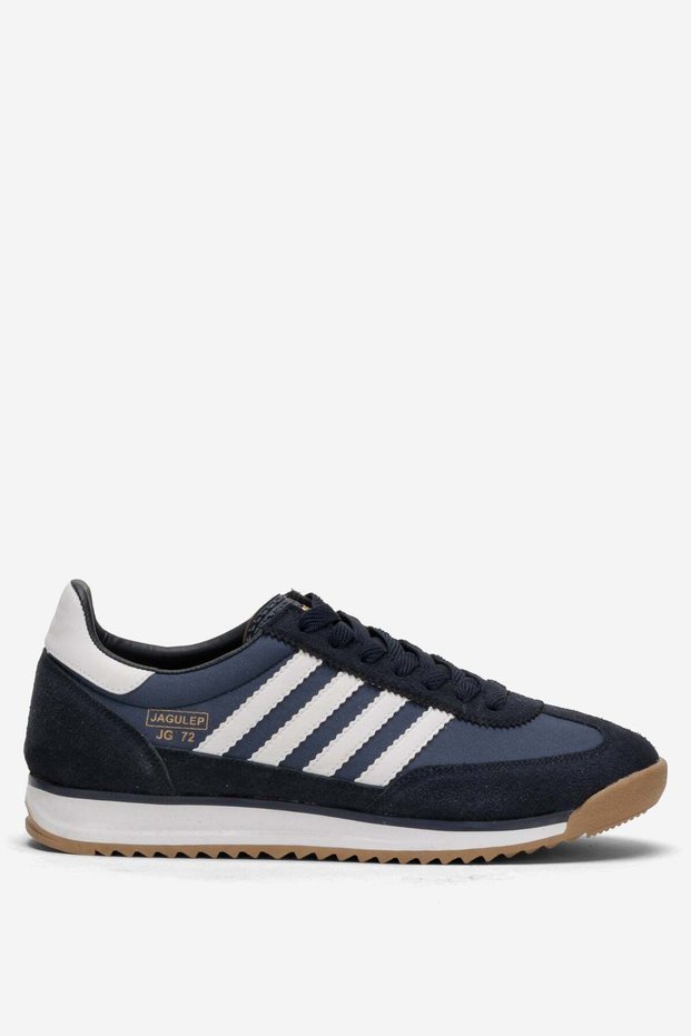 Men's Comfortable Sole Soft Lightweight Sneaker Sports Shoes Dark Blue - White