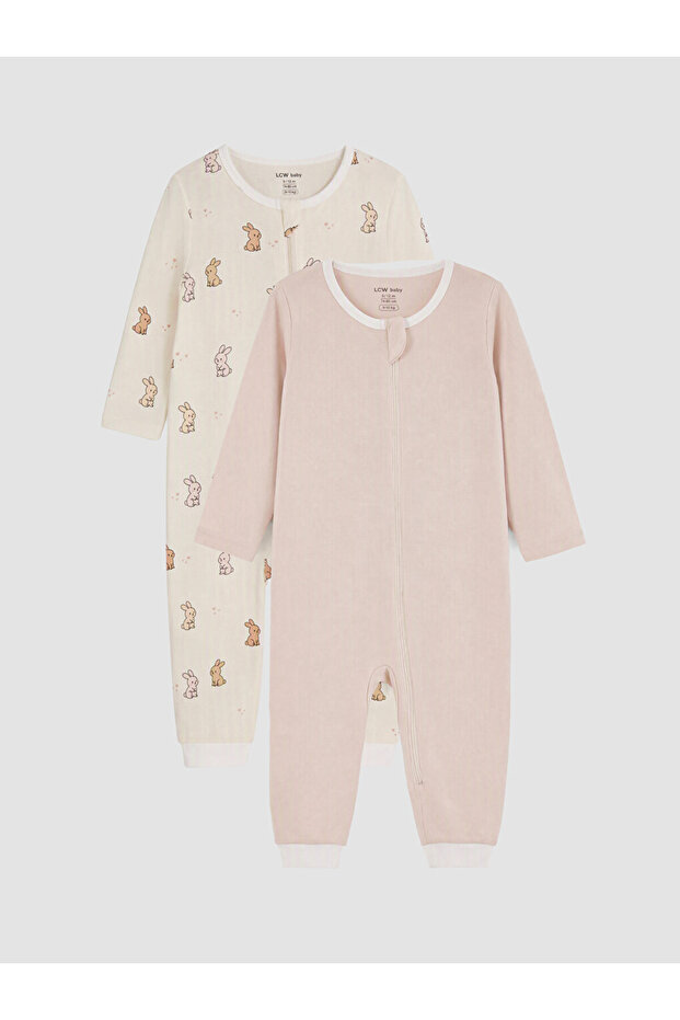 Crew Neck Baby Boy Jumpsuit 2-Pack