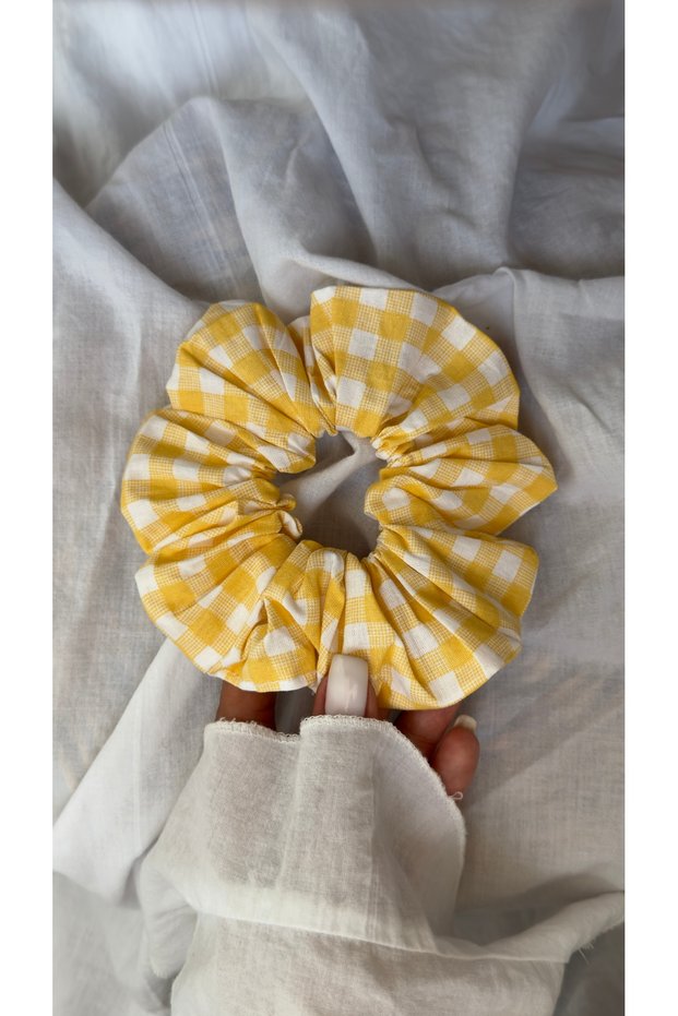 Elastic Buckle Checkered Bun Hair Clip Pinterest Model