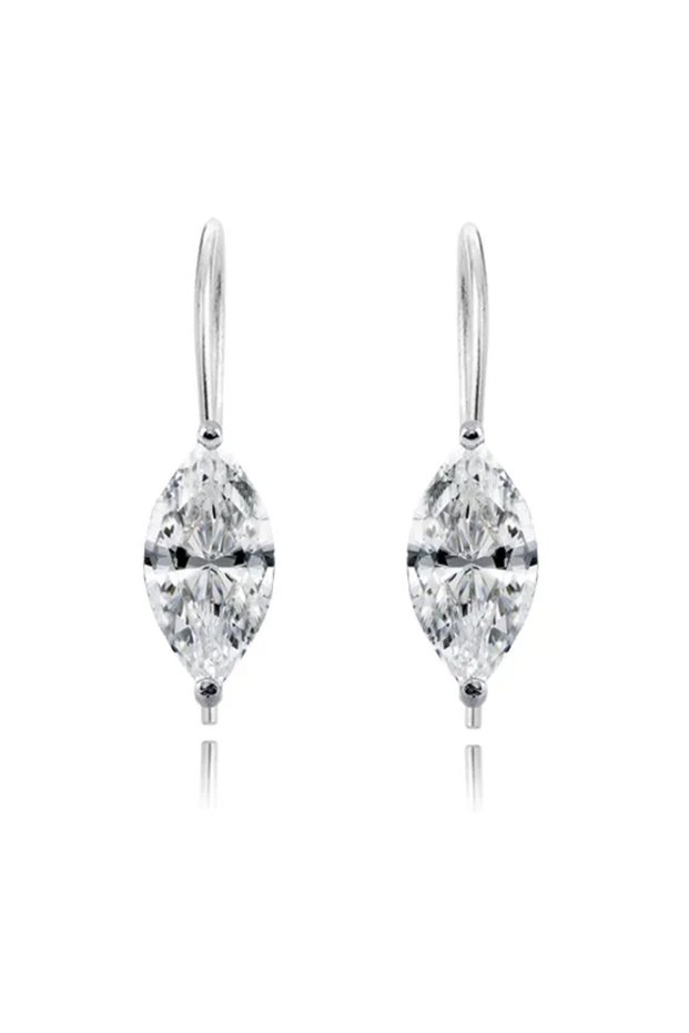 Silver earrings with zircons - Splendore