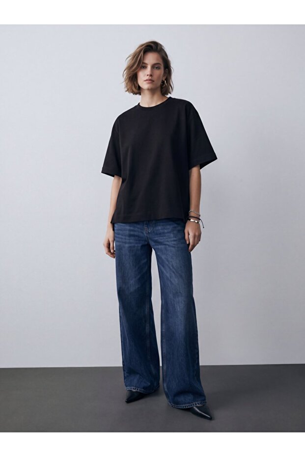 Regular Fit Basic Black T-Shirt