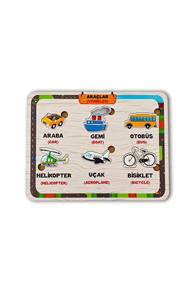 Wooden Tools Educational Board