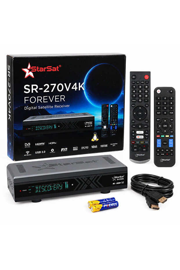 SR-270V4K 4K UHD Linux Satellite Receiver