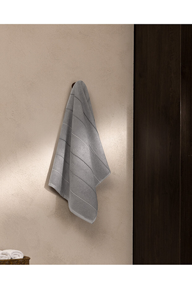 Celeste 100% Cotton Face Towel - Gray - 50X80 cm