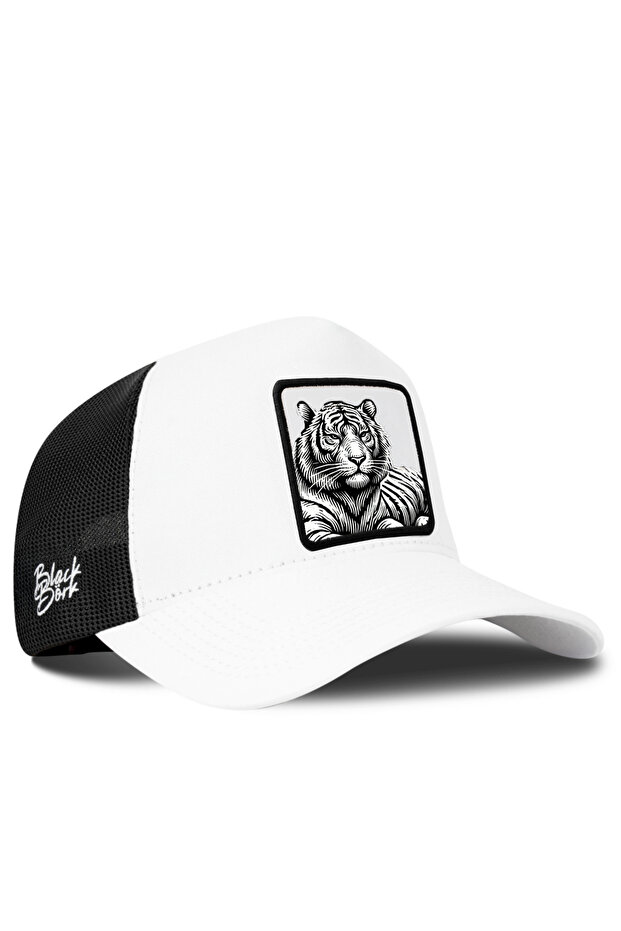 Bengal Tiger Logo White-Black Trucker Hat