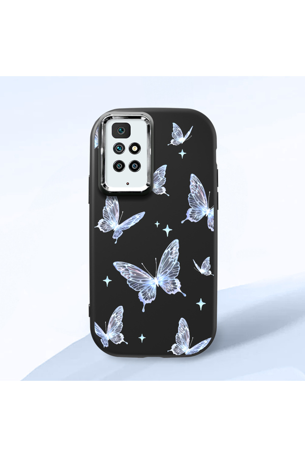 Redmi 10 2022 Compatible Elegant Butterfly Printed Soft Silicone Case, Shock Absorption and Impact Protection