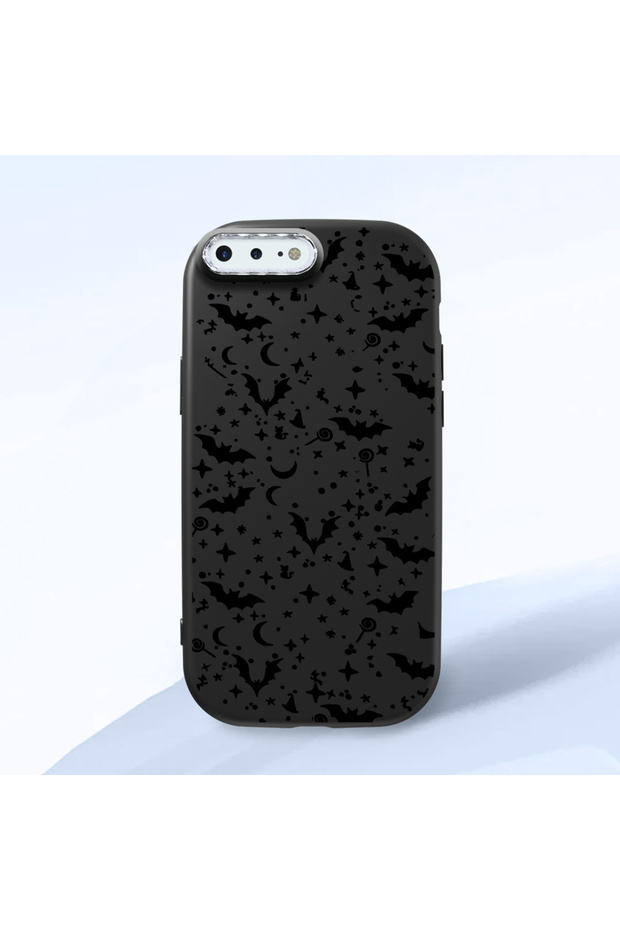 iPhone 7 Plus/8 Plus Compatible Soft Silicone Case with Bat Moon Star Print, Shock and Impact Protection