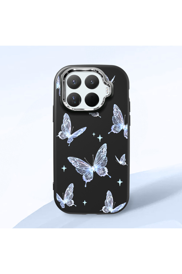 Mi 15t Pro Compatible Elegant Butterfly Print Soft Silicone Case, Shock Absorption and Impact Protection