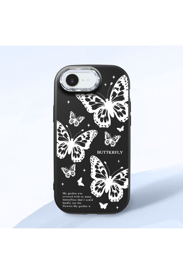 iPhone 17E Compatible Minimal Butterfly Pattern Soft Silicone Case, Shockproof