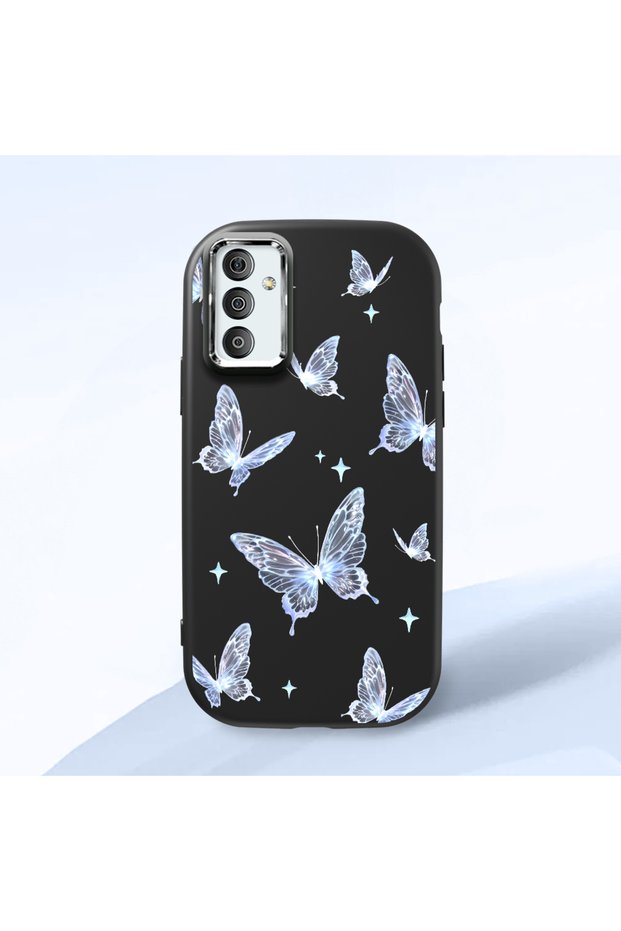 Samsung Galaxy M23/M13 Compatible Elegant Butterfly Printed Soft Silicone Case, Impact Protection