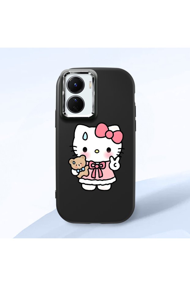Vivo Y16/Y02S Compatible Sweet Cartoon Animal Design Case, Shockproof for Daily Use