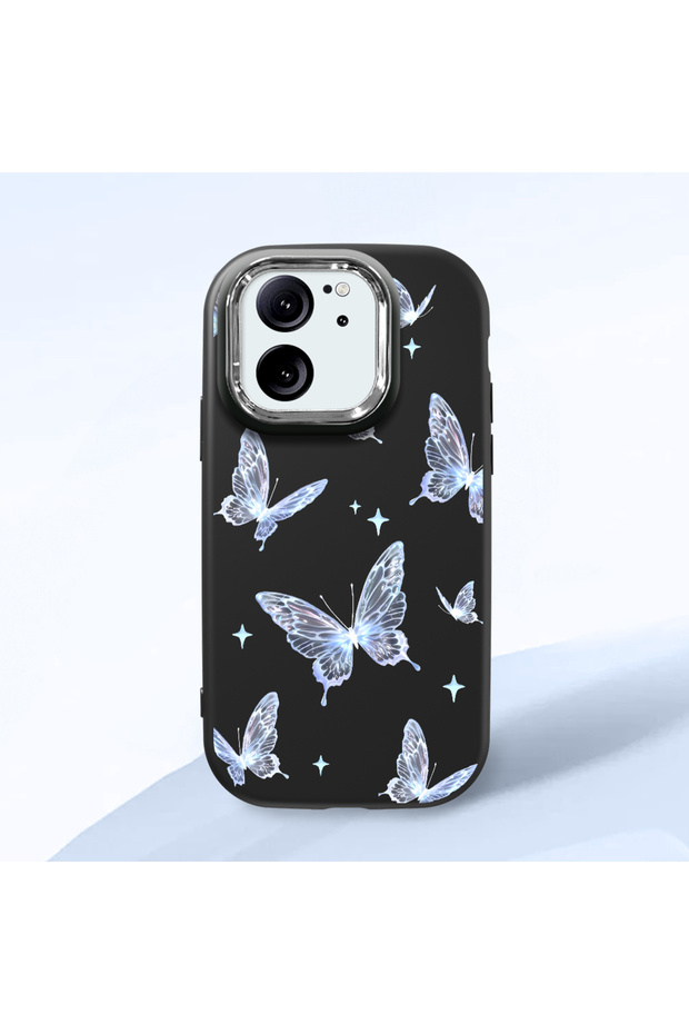 Mi 13T/Mi 13t Pro Compatible Elegant Butterfly Print Soft Silicone Case, Shock Absorption and Impact Protection
