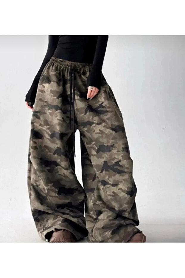 Y2K Camouflage Pattern Unisex Trousers Tracksuit