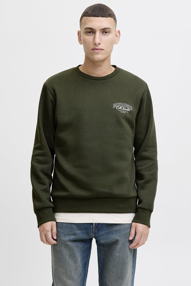 Jjmakoto Sweat Crew Neck Men's Sweatshirt - Stylish and Comfortable Design