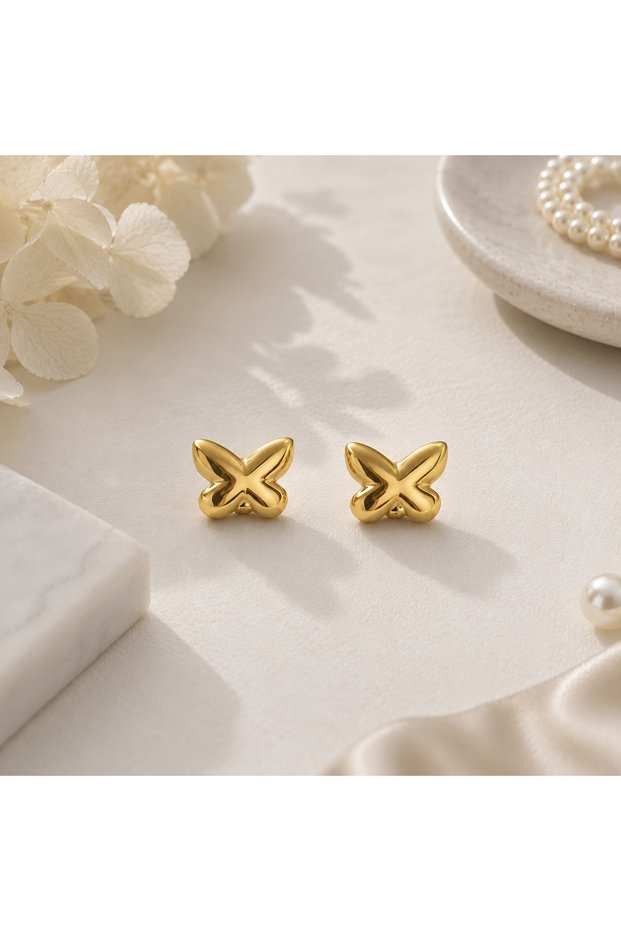 Butterfly Model Steel Earrings