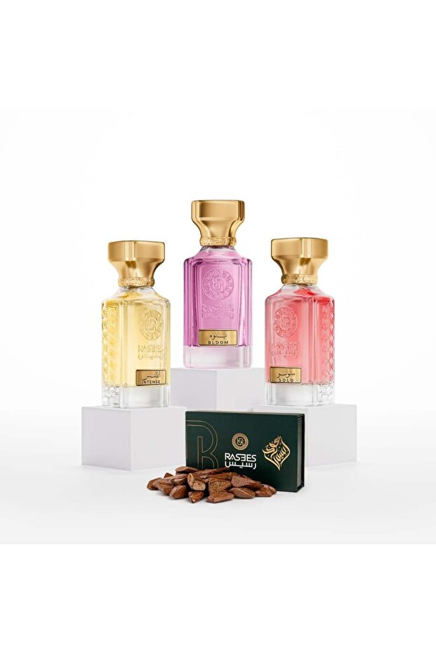 باقة الجود 3 عطور مع عود 75 مل تناسب الجنسين
