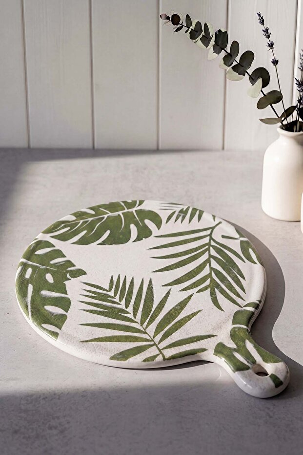 Green Forest Cheese Presentation Plate 26 cm