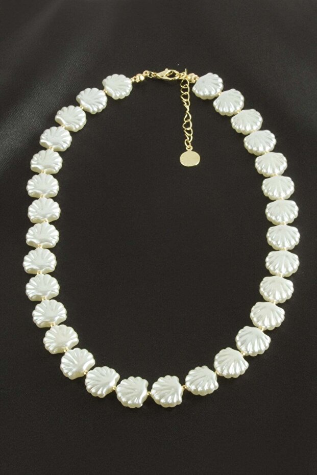 Flower Pearl Necklace Ilkel-Bjt940