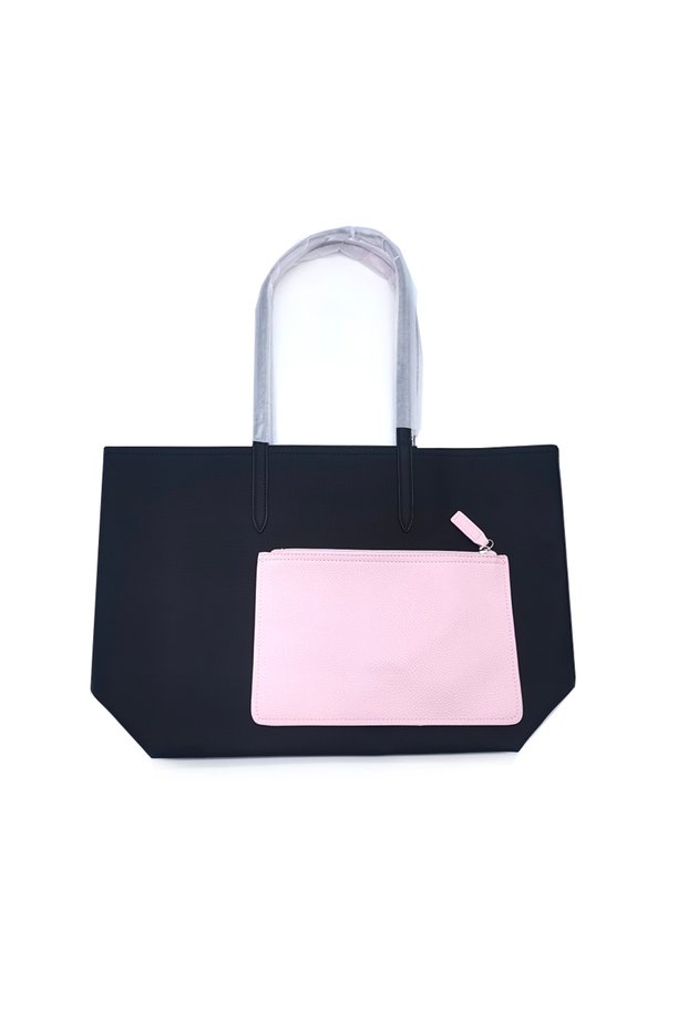 La-cos-test Silver Crocodile Logo France Tote Double-side Use Shoulder Bags for Women Luxury Handbags Designer Large Casual Fashion Tote College Student Daily Use Bags 1388L-00